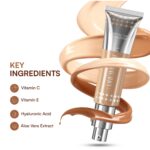 Dream Beauty Celestial Glow Foundation | Unnoticeable Lightweight Foundation with Universal Shade Adaptability | Everyday, Skin-Like Finish | 12H Wear | Breathable Formula | 30ml (Neutral Light) - Image 8