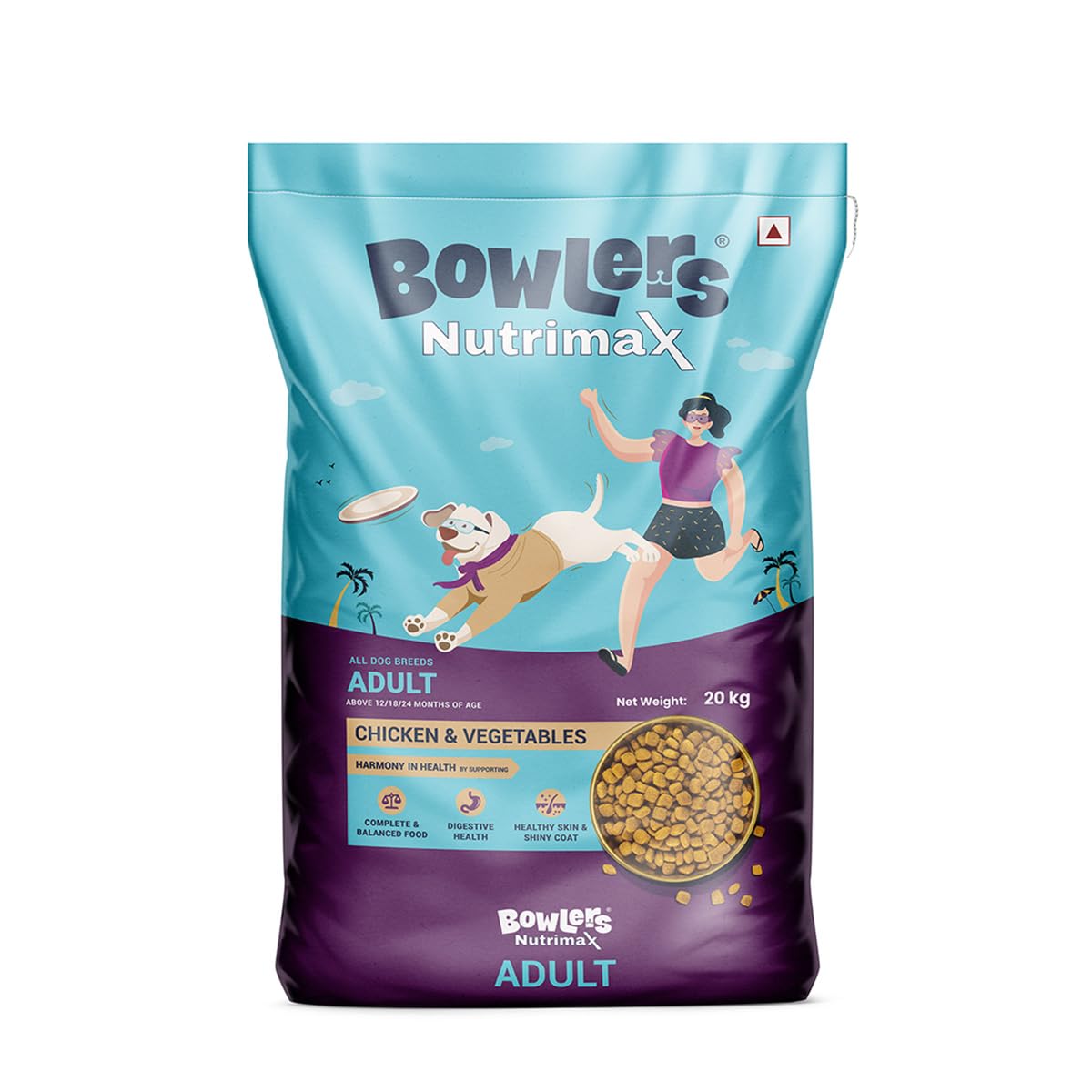 Bowlers Nutrimax Adult Dry Dog Food | Chicken & Vegetables *