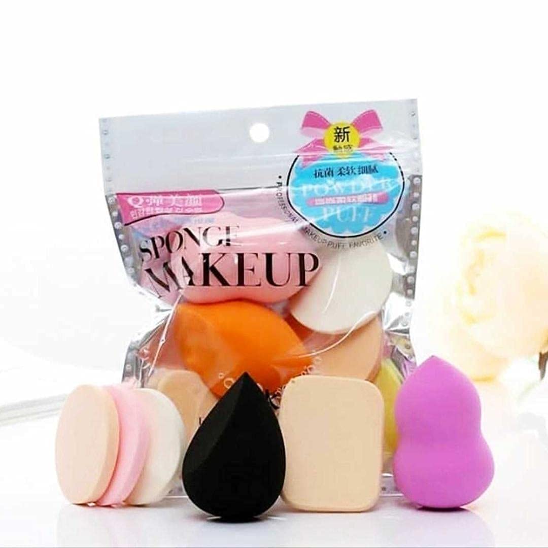 6-in-1 Beauty Blender Sponge Set for Makeup – Soft, Reusable *