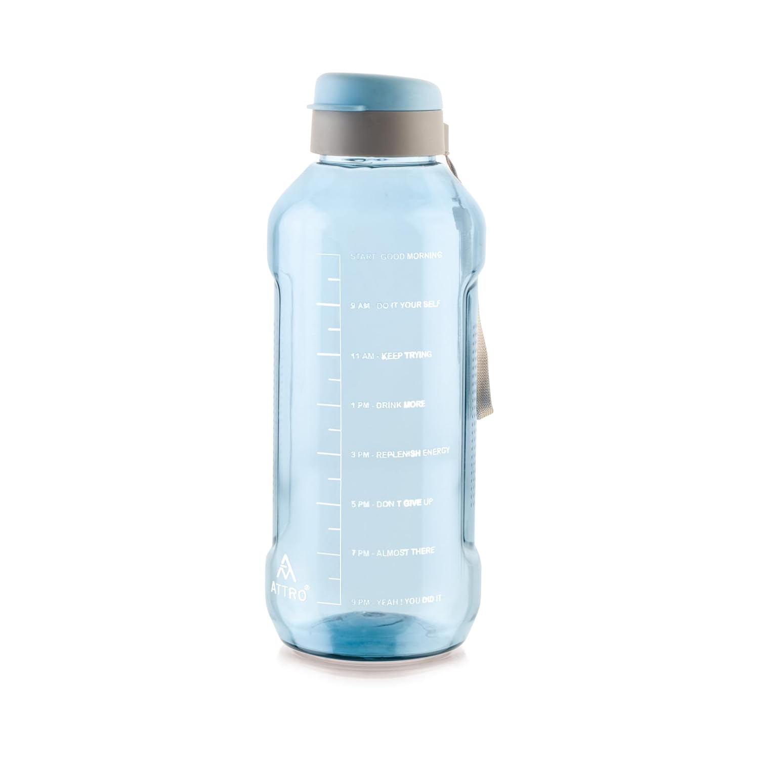 ATTRO Ultra Pro 2 Motivational 2L BPA-Free Water Bottle with dough maker