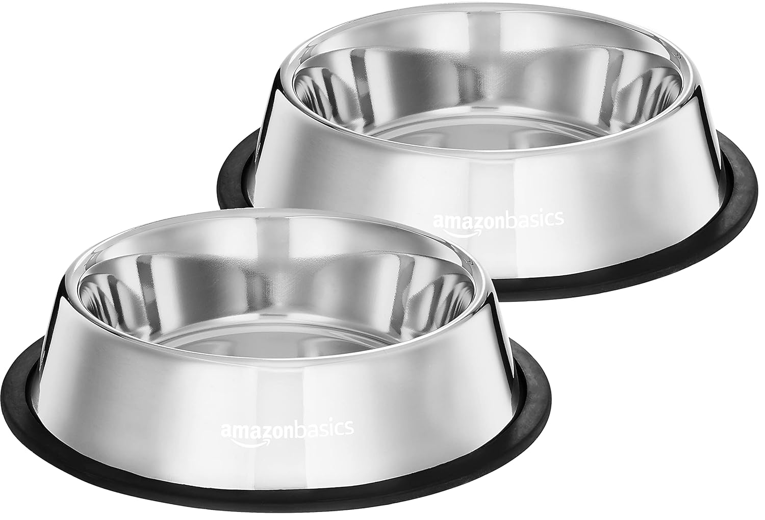 Amazon Basics Stainless Steel Pet Feeding Bowls for Dogs and *
