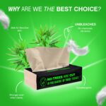 Beco Bamboo Facial Tissue Paper Box-Soft Pack | 100 pulls x 6 packs | Super Soft, Skin Friendly & Highly Absorbent Face Tissue Napkins | Car Tissues | 100% Natural & Ecofriendly | 2 ply-600 Pulls - Image 2