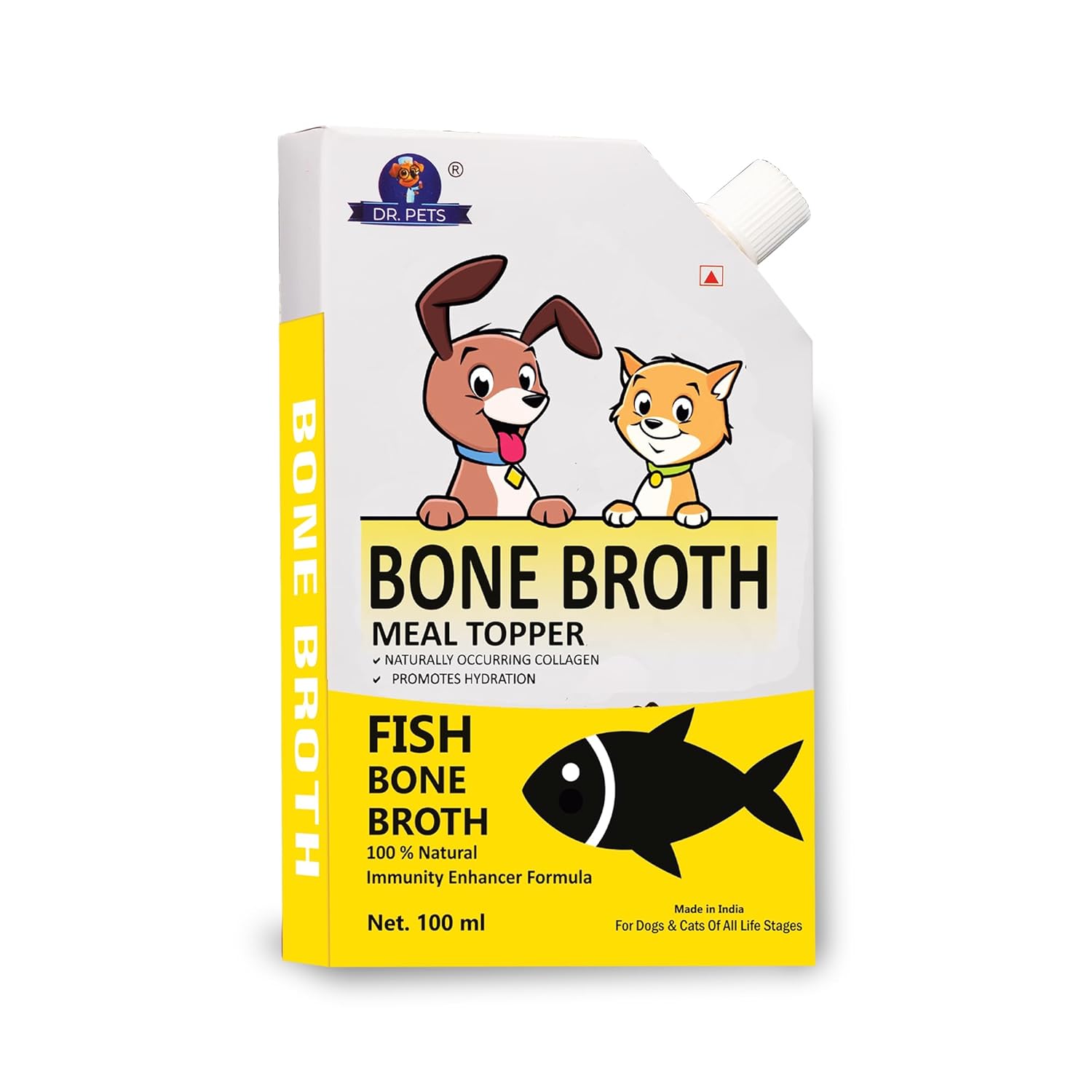 Dr.Pets Fish Bone Broth for Cats & Dogs (100ml) Food *