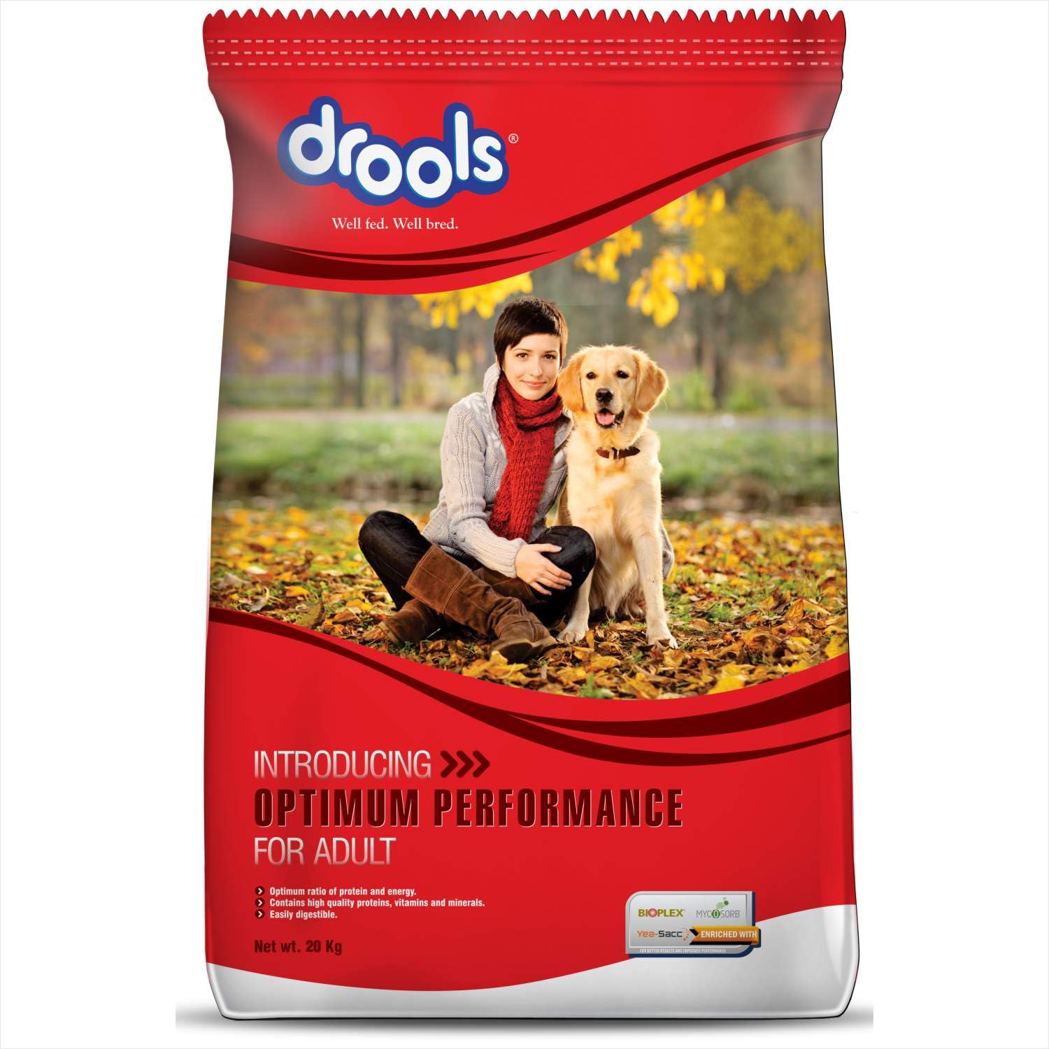 Drools Optimum Performance Adult Dry Dog Food, Chicken Flavour, 20 *