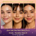 FACES CANADA Strobe CC Tint - Paradise Vibes 01, 27ml | 5-in-1 Serum + Moisturizer + Primer + BB/CC Cream + Strobe Cream | Lightweight | Radiant Dewy Glass Skin Glow | Niacinamide & Hyaluronic Acid | For Fair To Light Skin - Image 2