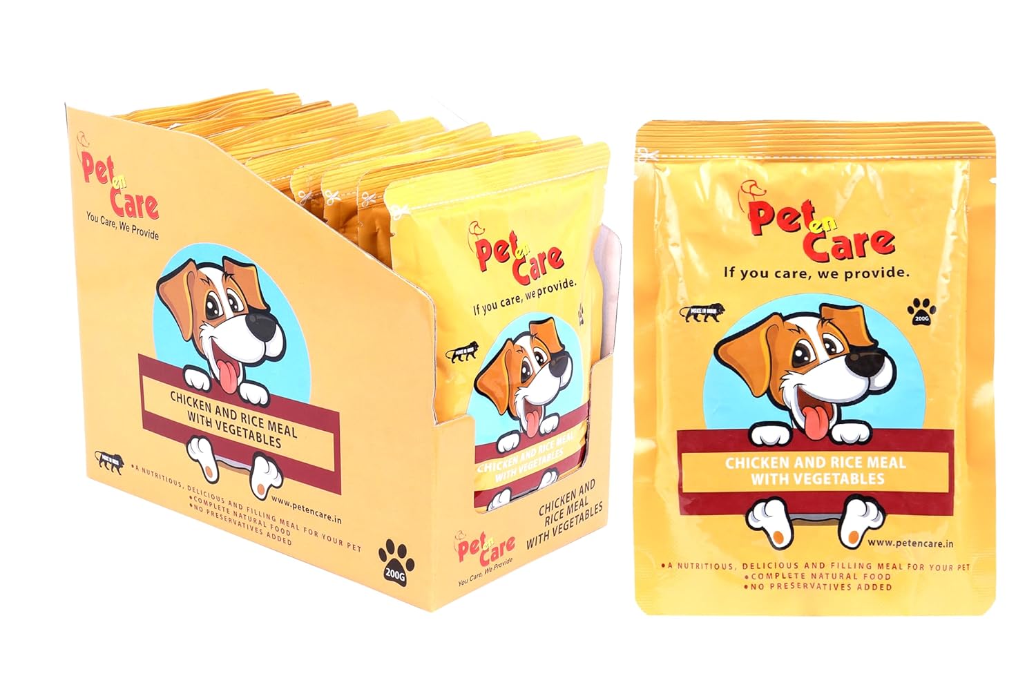 Home Style Chicken & Rice Meal with Vegetables for Dogs, *