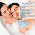 INSIME Premium Skin exfoliating Shower body gloves for bathing (2 pairs) | Dual texture Hydro Body scrub Deep Exfoliate gloves for dead skin | Spa massage, body scrubber, bathing hand gloves for Women & Men - Image 2