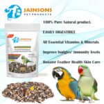 Jainsons Pet Products Big Parrot Food – 11-12 Seed Types for Parakeets, Parrots, Macaw, Budgies, Sparrows, Finches & Love Birds (900g, 1 Pack, Ideal for All Birds) - Image 2