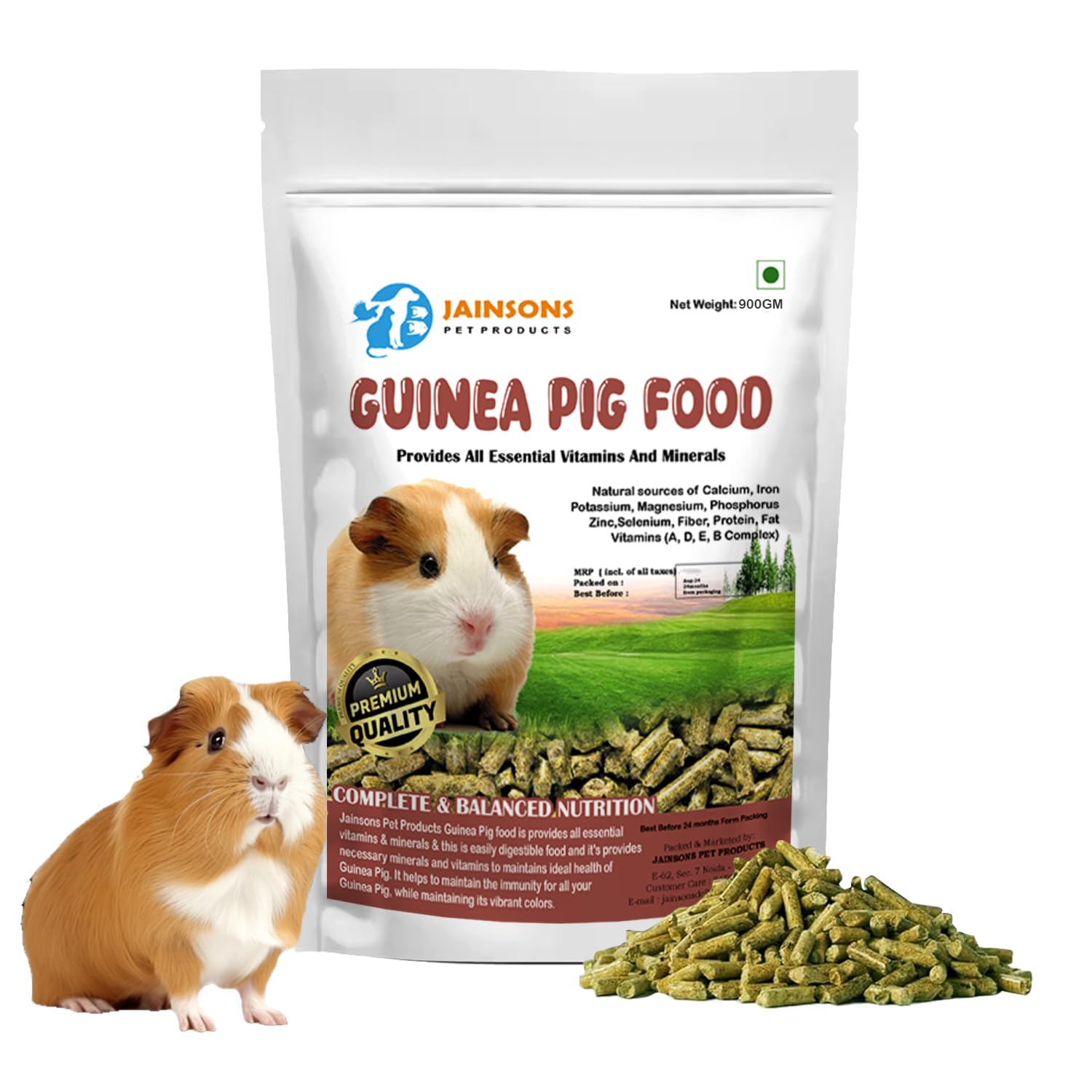 Jainsons Pet Products Guinea Pig Food - All Natural Guinea *