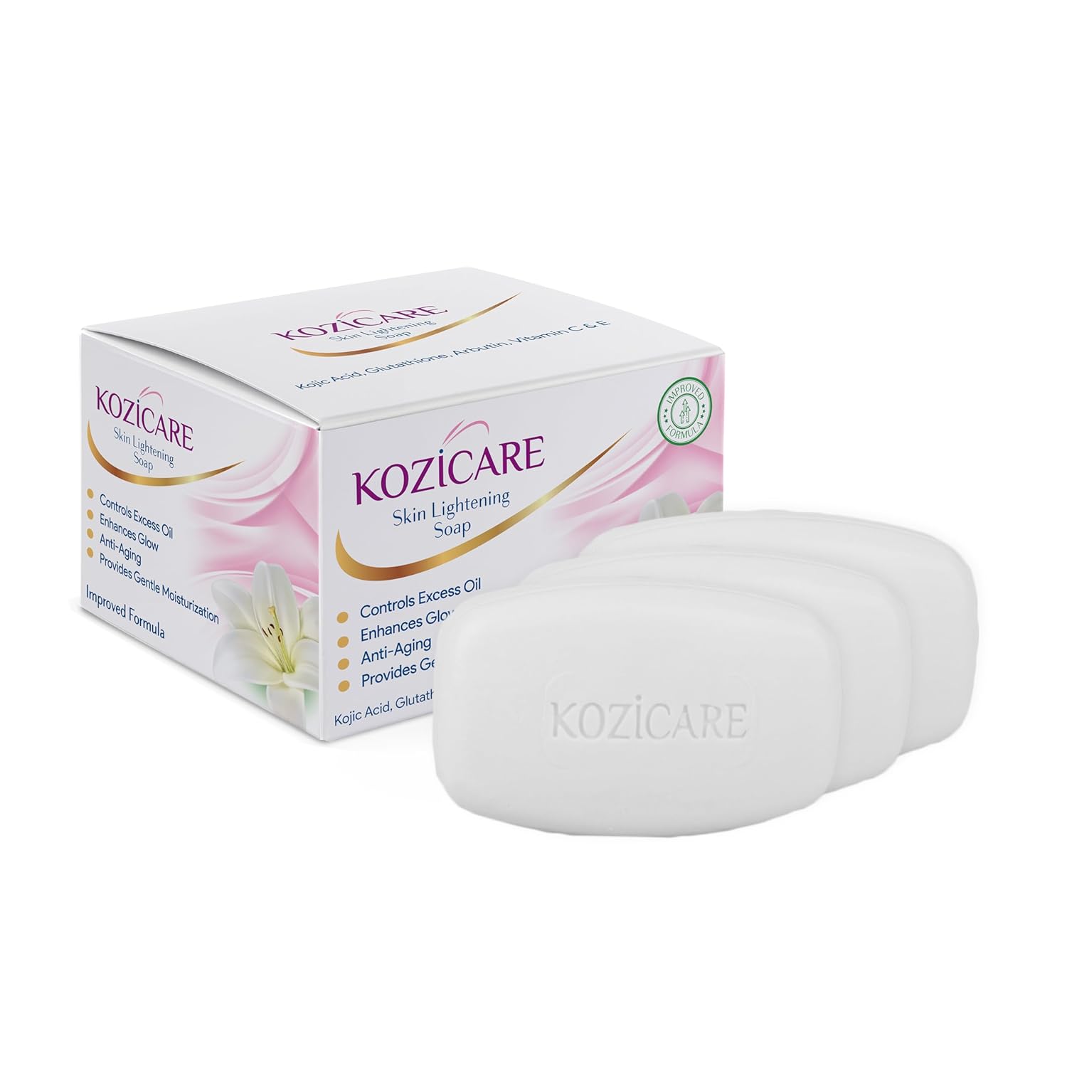 Kozicare Kojic Acid Soap & Glutathione | Whitening | Body *
