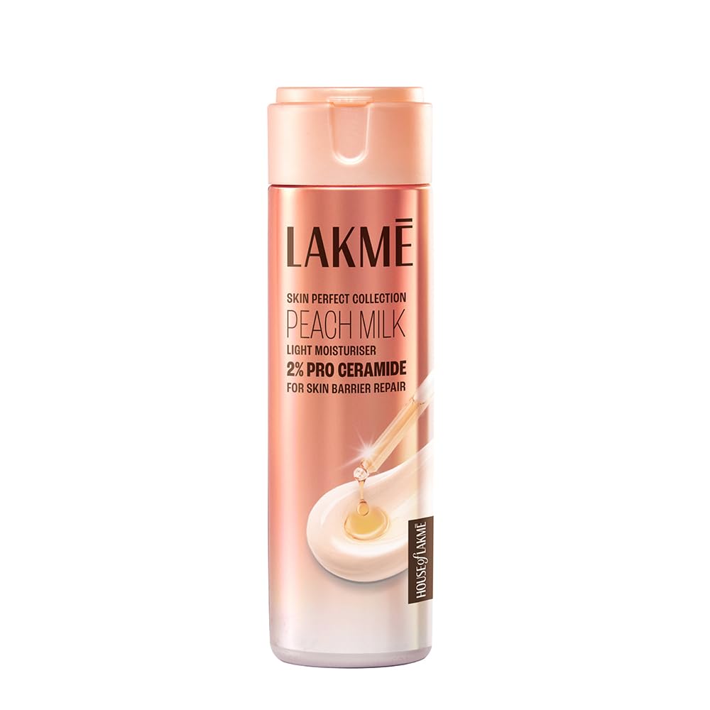 LAKME Peach Milk Pro Ceramide Moisturizer, 120ml, for Smooth and *