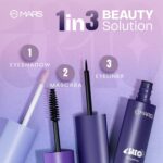 MARS TRIO Treat 3-IN-1 Eye Makeup Kit with Eyeliner, Mascara & Eyeshadow (24.50gm) | Travel Friendly Design | Long-Lasting | Versatile | Effortles Application - Image 2