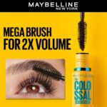 Maybelline New York Mascara, Volumizing & Lengthening, Waterproof, Black, Volume Express Colossal, 10ml - Image 2