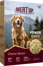Meat Up Fresh Dog Food Chicken Biryani, for Adult & Puppy, 300gm| Buy 1 Get 1 | High Protein, 65% Real Chicken, 35% Rice & Veggies | No Preservatives | Ready to Serve | All Breeds | One Pack One Meal - Image 2