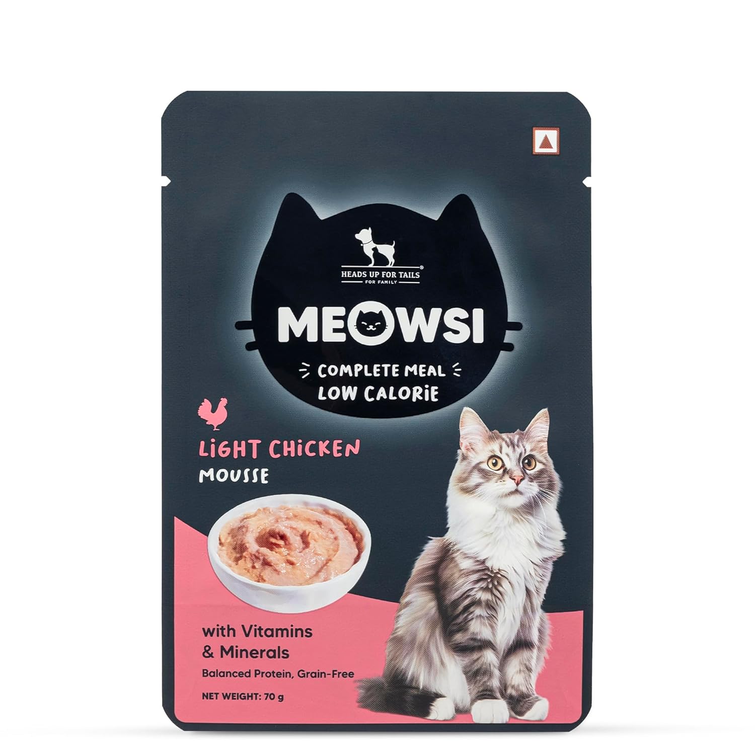 Meowsi by HUFT Light Chicken Mousse Low Calorie Wet Cat *