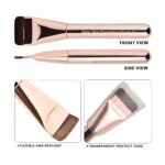 Milagro Beauty Glass Skin Foundation Professional Brush (18) | Full Coverage & Finish| Ultra Soft Bristles | Easy Blending For Cream & Liquid Foundation Application - Image 2