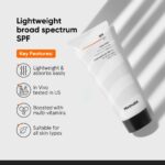 Minimalist Cream Sunscreen SPF 50 Lightweight With Multi-Vitamins, No White Cast, Broad Spectrum PA ++++ Acne Safe For Unisex, 50g - Image 2