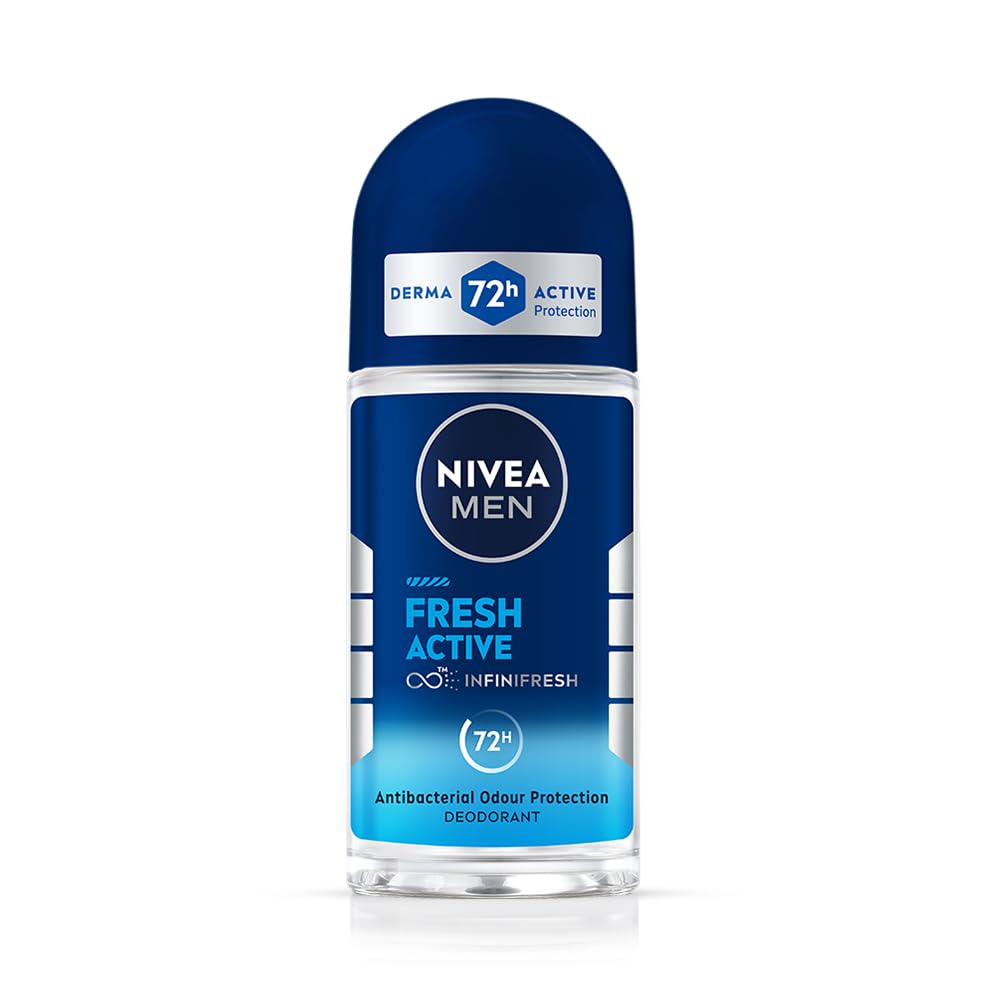 NIVEA MEN Fresh Active 50ml Deo Underarm Roll On | *