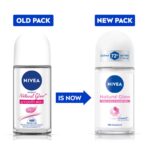 NIVEA Natural Glow Smooth Skin Deodorant Underarm Roll On For Women|Vitamin C,Vitamin E,Avocado Oil And Licorice Extract|72 H Even Toned,Smooth & Bright Underarms|0% Alcohol And Dermat Approved|50 Ml - Image 2