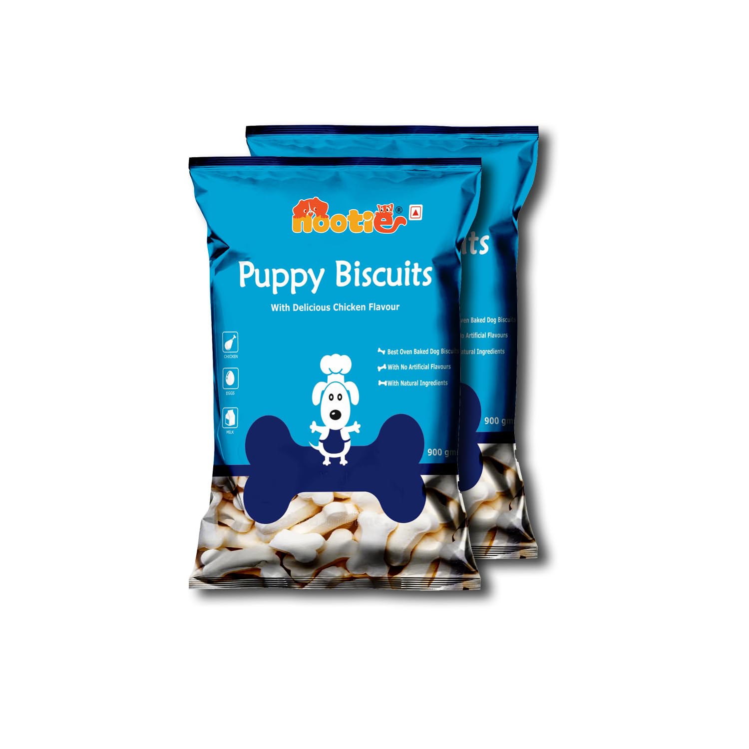 Nootie Milk Puppy Biscuits - Milk & Cheese Flavoured Treats *