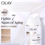 Olay 7in1 Ultra-light Gel Moisturizer | Niacinamide, Vitamin C, Collagen Peptides | Fights 7 Issues for Smooth & Glowing Skin | Normal to Oily Skin | Dermatologically Tested | Non Comedogenic | 50g - Image 2