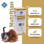 Omega 3+6 Concentrated Salmon Fish Oil for Dogs & Cats with Vitamins & Minerals | Shinier Coat, Itch & Allergy Control | Improves Skin & Hair Health | Nutritional Supplement for Pets - 200 ml - Image 2