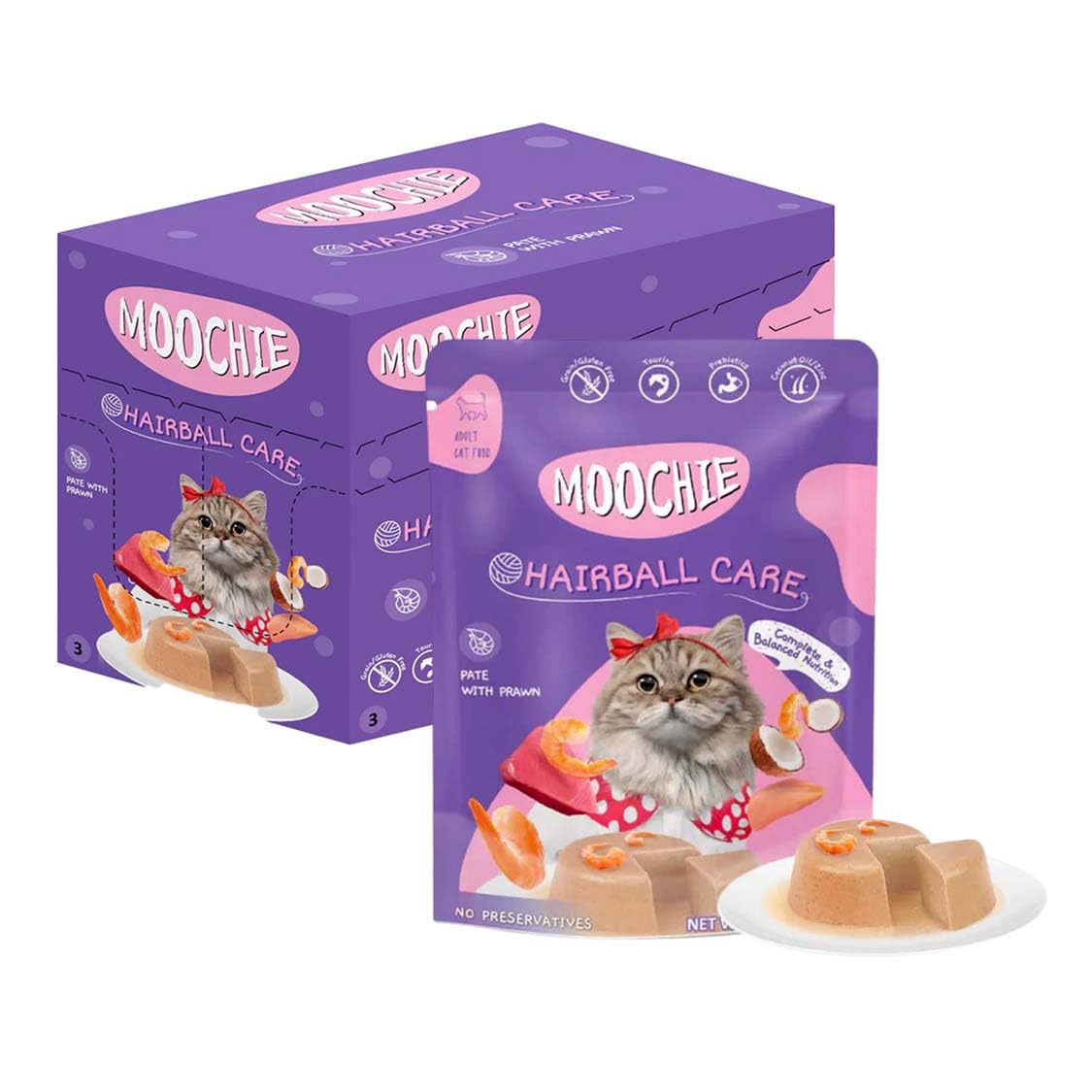 PETS EMPIRE Moochie Cat Pate with Prawn (85g X 24) *
