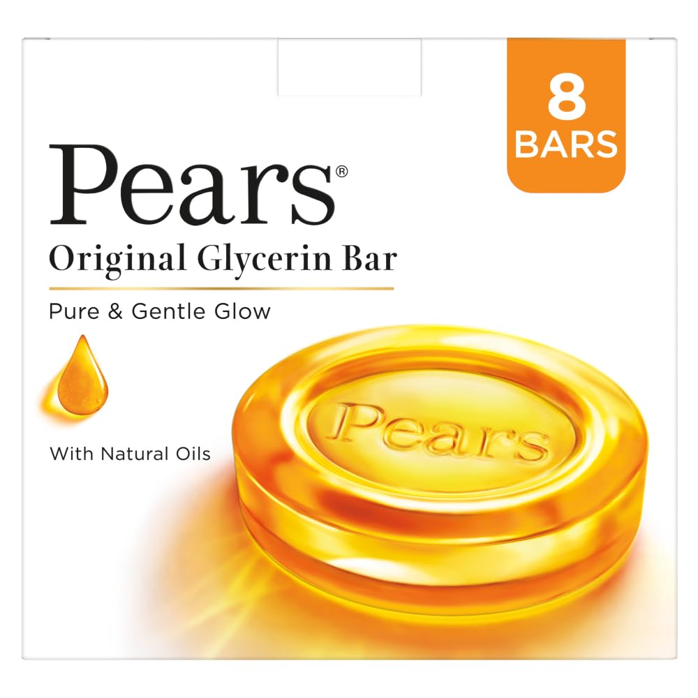 Pears Original Glycerin Soap Bar - Pure & Gentle Glow *