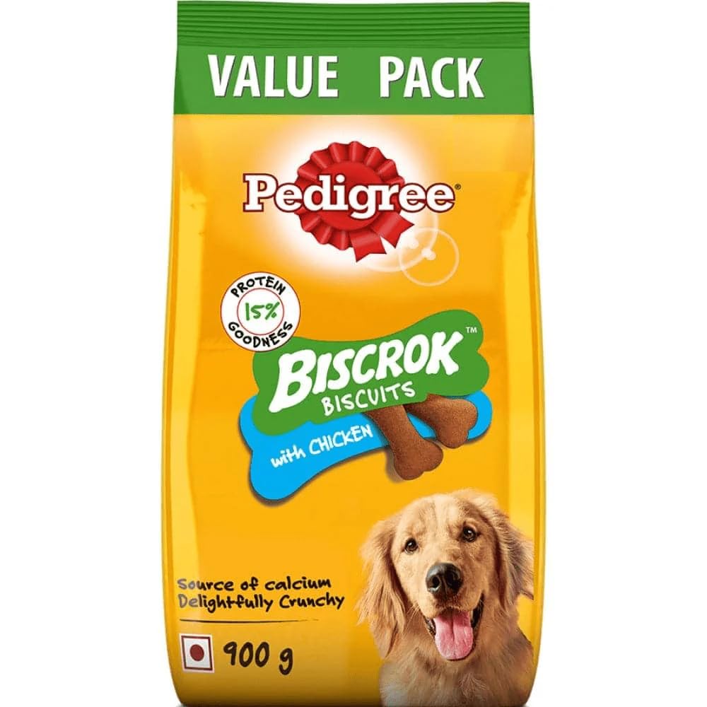 Pedigree Biscrok Biscuits (Above 4 Months) Dog Treats, Chicken Flavour, *