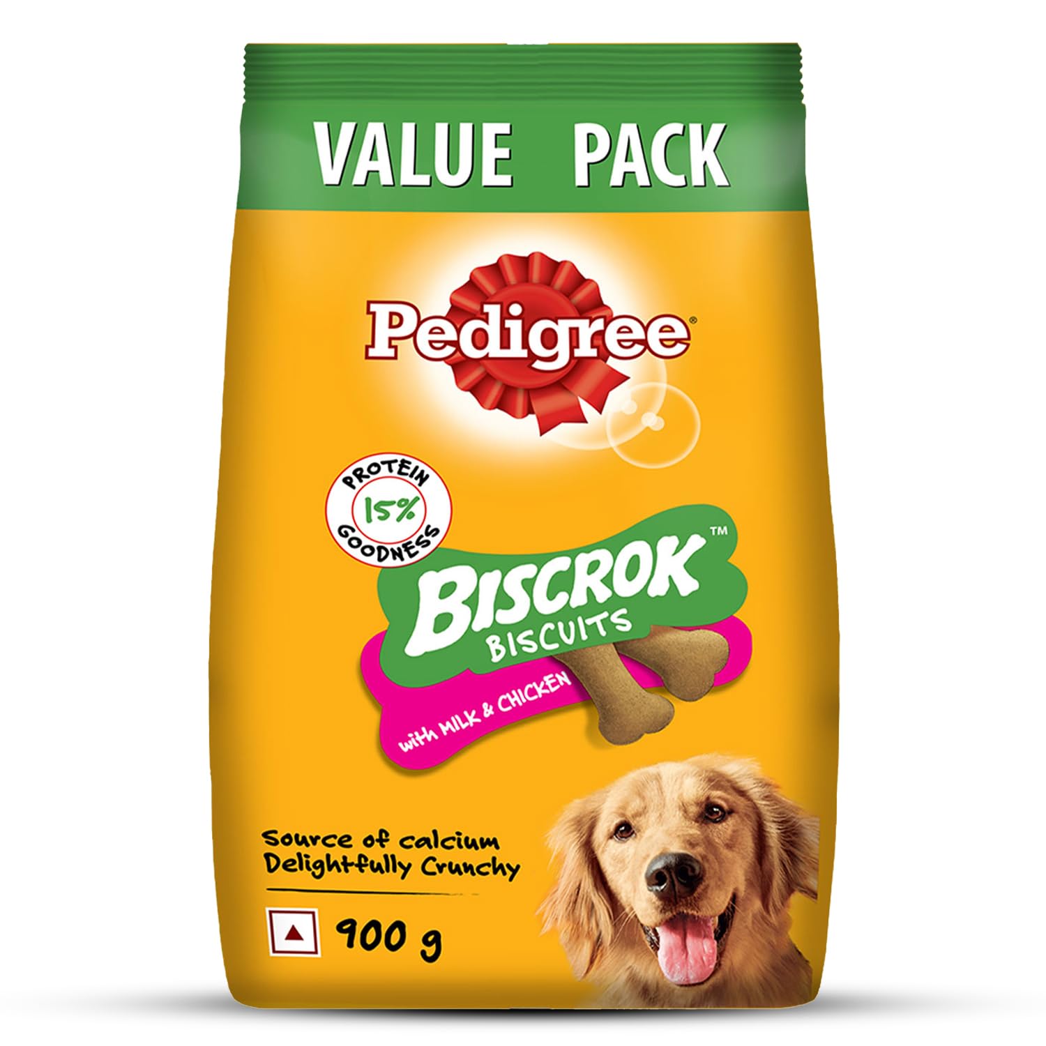 Pedigree Biscrok Biscuits (Above 4 Months) Dog Treats, Chicken with *