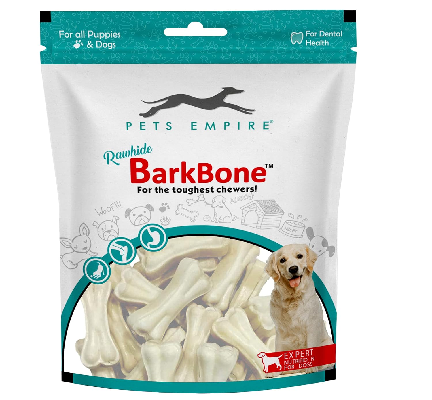 Pets Empire Rawhide Bones for Dogs 3 Inches (15pcs) | *