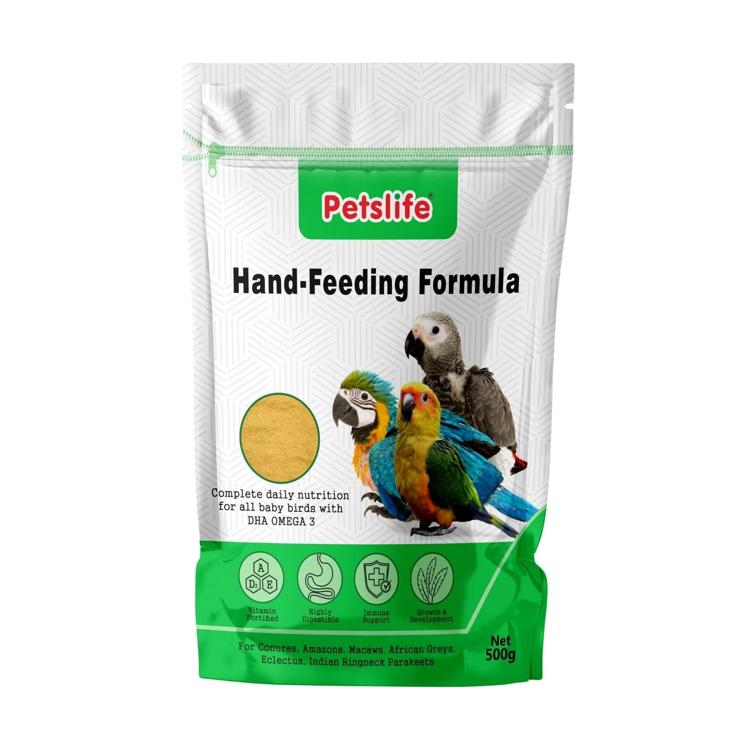 Petslife Baby Hand-Feeding Bird Food Seeds, 500G *