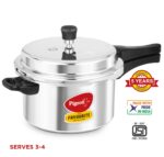 Pigeon By Stovekraft Favourite Induction Base Aluminium Pressure Cooker with Outer Lid, 5 Litres, Silver - Image 2