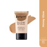 Pilgrim Honey Glow 3-In-1 Natural Bb Cream Medium Coverage For All Skin Types Spf 50 Pa++++ With Niacinamide, Hyaluronic Acid & Vit C - 30G, Pack Of 1 - Image 2