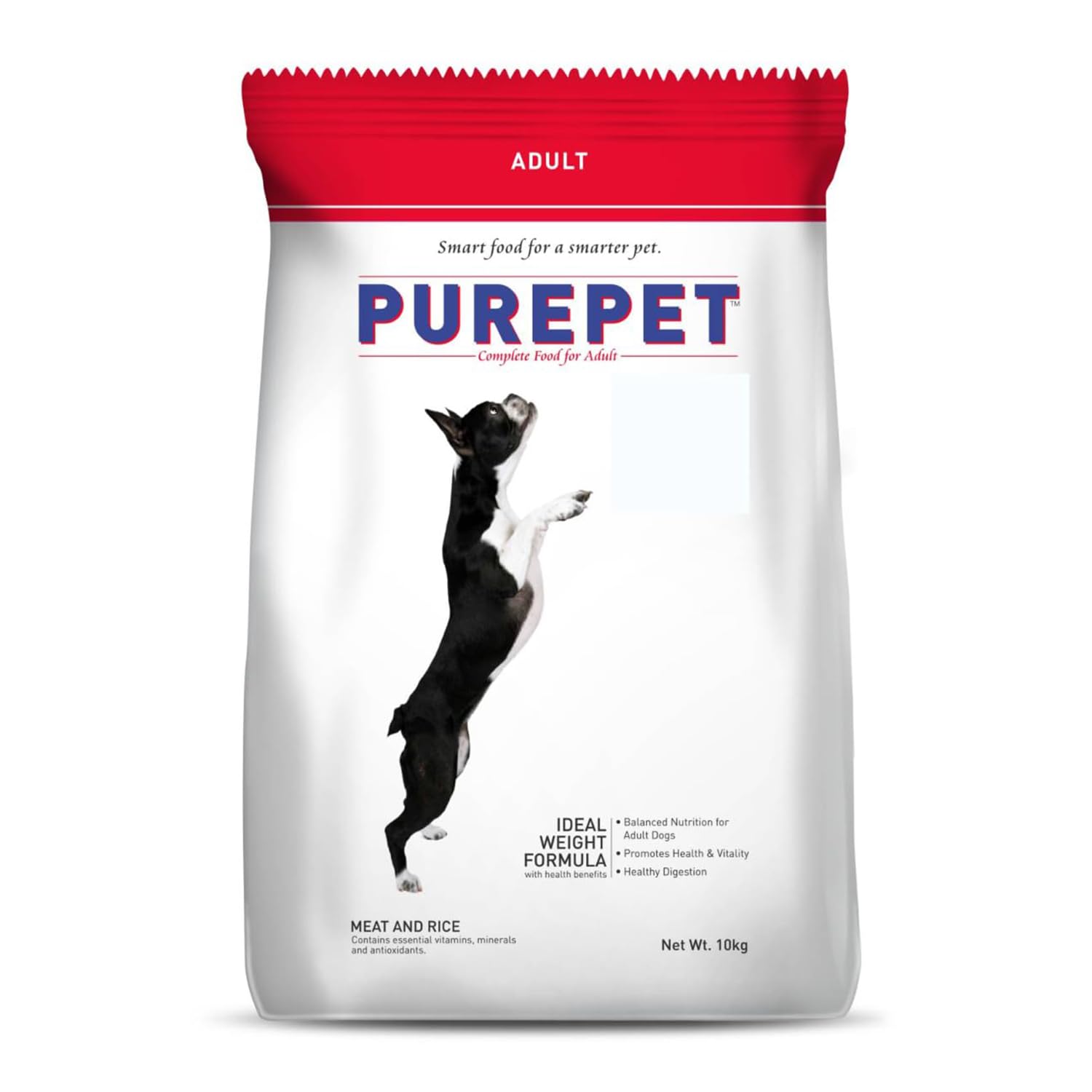 Purepet Adult Dry Dog Food 10kg | Meat & Rice *