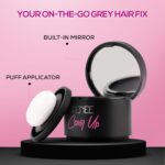 RENEE Cover-Up Hair Powder - Black | Covers Grey Roots & Bald Spots Instantly | Highly Pigmented, Fuller & Denser Look | Long-Lasting | Matte Finish | Fine Powder | Flawless Application | 4gm - Image 2