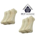 Rawhide Dog Chew Bone 3 Inches Pack of 72 Bones Dogs Treat, Chicken, All Life Stages - Image 2