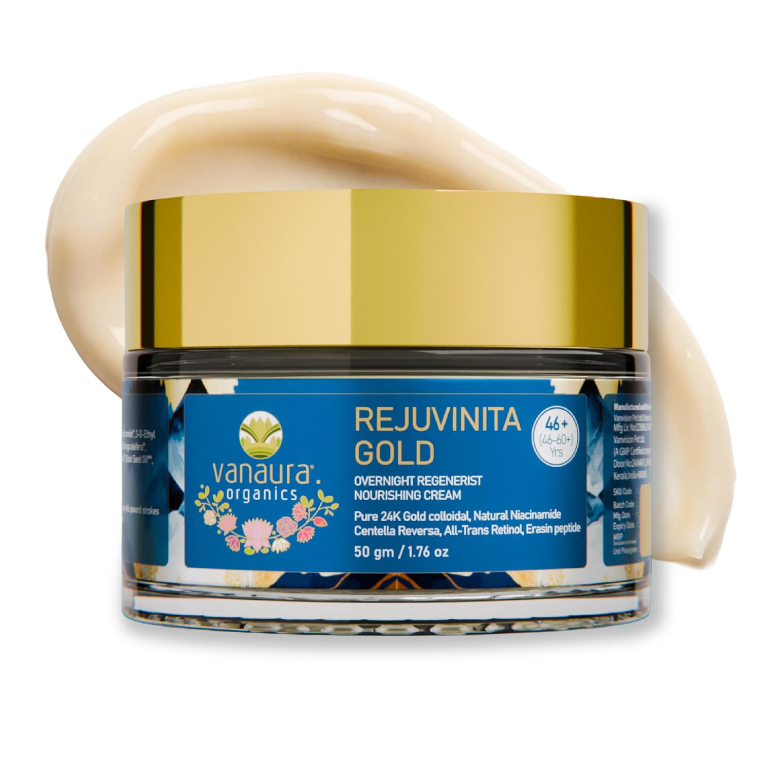 Rejuvinita Gold 46+ | Overnight Cream for Glowing Skin | *