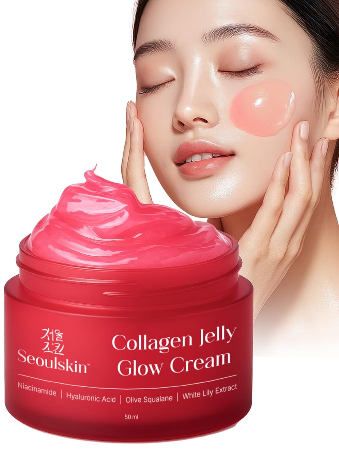 SeoulSkin Collagen Jelly Glow Cream | Red Jelly Face Cream *