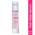 Suroskie Advance Glass Hair Serum 50Ml | Hydrolyzed Collagen, Argan Oil | Instant 20X Shine, Frizz Free (Upto 72 Hrs) | Hair Serum For Dry Frizzy Hair | Heat Protection Upto 230° Celsius | Women & Men - Image 2