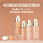 Swiss Beauty High Performance Foundation | Water-Resistant | Medium to Buildable Coverage | Lightweight | Easy to Blend | With Vitamin C & Niacinamide | Classic Ivory, 55g - Image 2