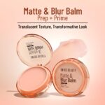 Swiss Beauty Matte & Blur Balm | Prep + Prime | 12-Hour Oil-Free Shine | With Vitamin E & B3 | UV Light Protection | 1 Count - Image 2