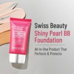 Swiss Beauty Matte Shiny Pearl Water Drop Blemish Long Lasting Balm BB Lightweight, Liquid Foundation, Face Makeup, Shade-03, 40ml - Image 2