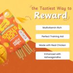 TRICKS & LICKS Mango Dog Chew Stick for Puppies & Adult Dogs 70 gm -8 Stick | Real Chicken Soft Chews | Non Veg Dog Treats with Multivitamin & Ashwagandha | Dental Chews | Dog Food for All Breeds - Image 2