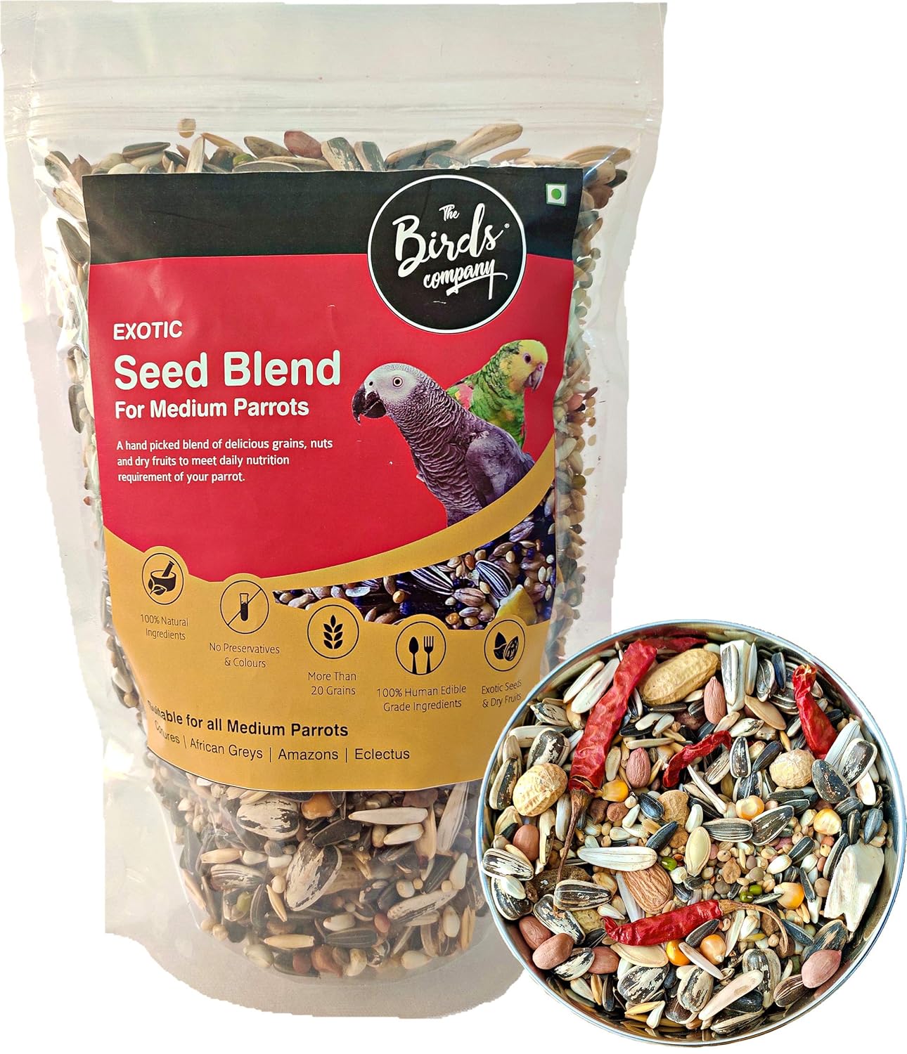 The Birds Company All Life Stages Exotic Seed Blend of *