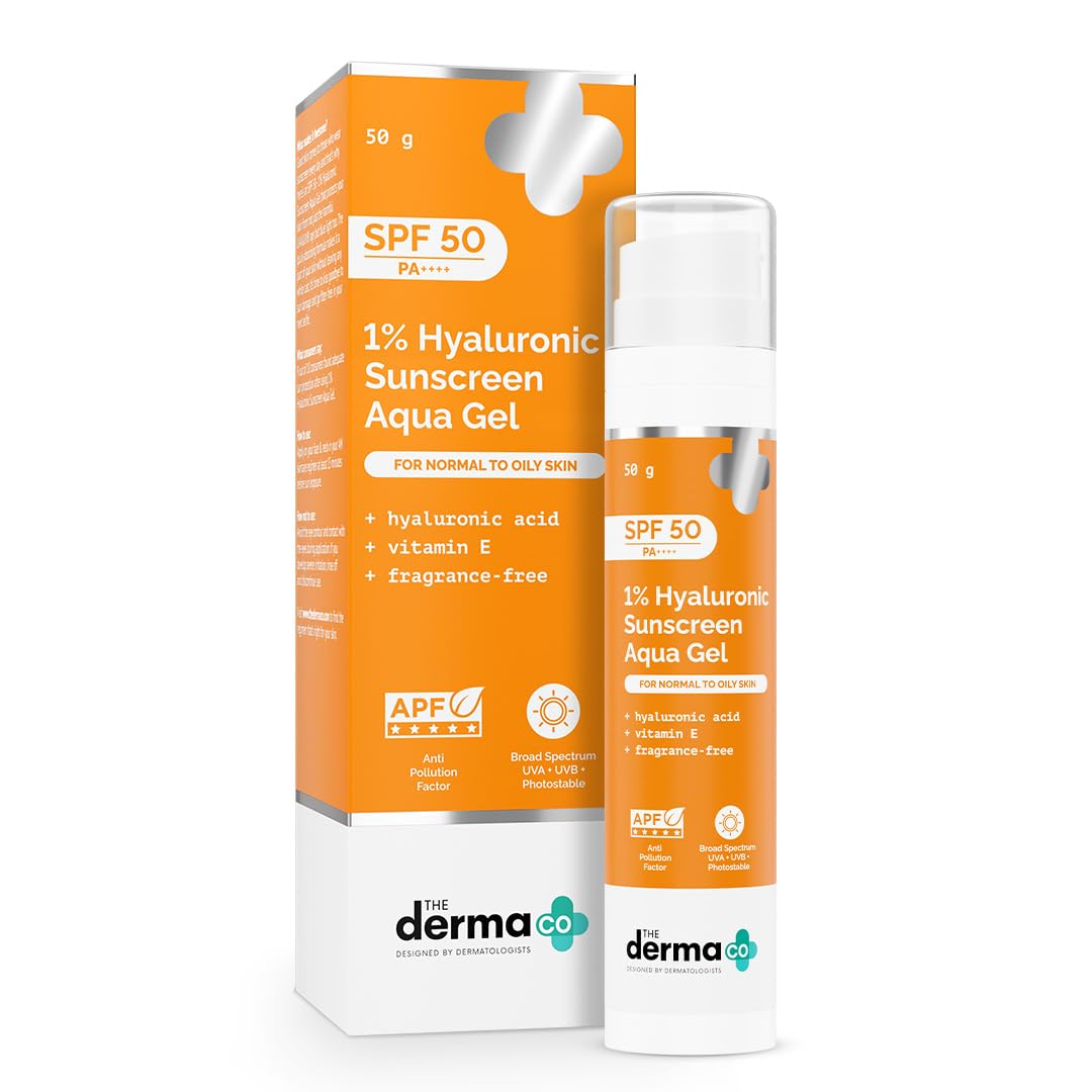 The Derma Co 1% Hyaluronic Sunscreen Aqua Gel SPF 50 *
