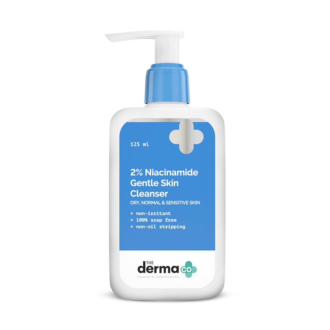 The Derma Co 2% Niacinamide Gentle Skin Cleanser for Sensitive, *