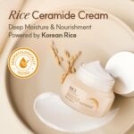 The Face Shop Rice & Ceramide Moisturizing Cream with Rice Extracts for Skin Brightening | Ceramide Moisturizer For Skin Barrier Repair | Paraben & Paraffins Free, Korean skin care products, 50ml - Image 2