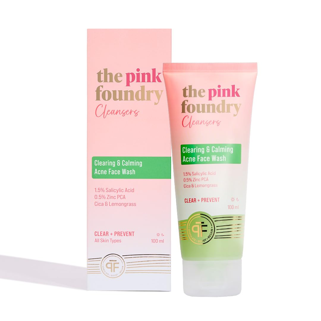 The Pink Foundry Acne Face Wash with 1.5% Salicylic Acid, *