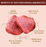 chewers Adult Oven Baked Real Mutton Dog Biscuits, Lamb, Dog Treat 1 Kg - Image 2
